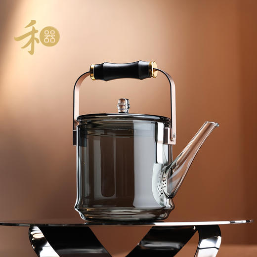 禾器木作·君若壶（滤片款） 煮茶壶高硼硅烧水壶 玻璃煮茶壶高端茶壶 商品图7