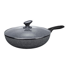 【特惠6折清货，仅1件，无货退款】FLONAL石器时代白金系列不粘炒锅32cm【非质量问题不退不换】