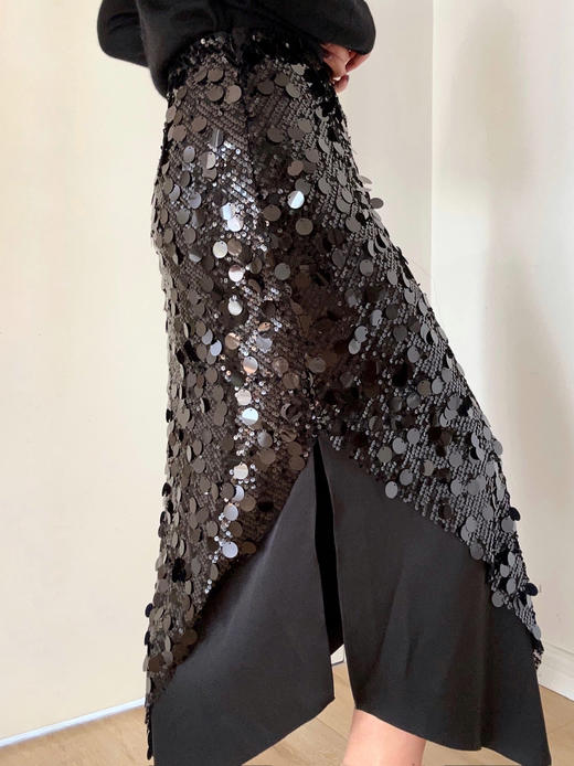 VC｜HD23002 Gelina sequin skirt  [ 半身裙 黑 / 白 ]【HOLIDAY】 商品图1