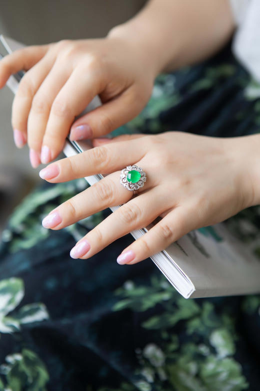【绽放】满绿戒指    JZ2310066 商品图4