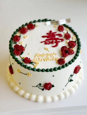 祝寿蛋糕  奶油蛋糕