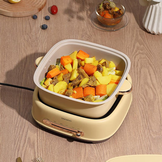 大宇（DAEWOO）电火锅大容量家用分体式多功能蒸煮锅DYZG-5030 商品图3