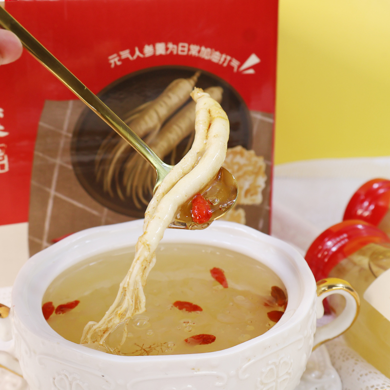 【人参银耳羹】人参鲜炖银耳即食罐头人参银耳羹