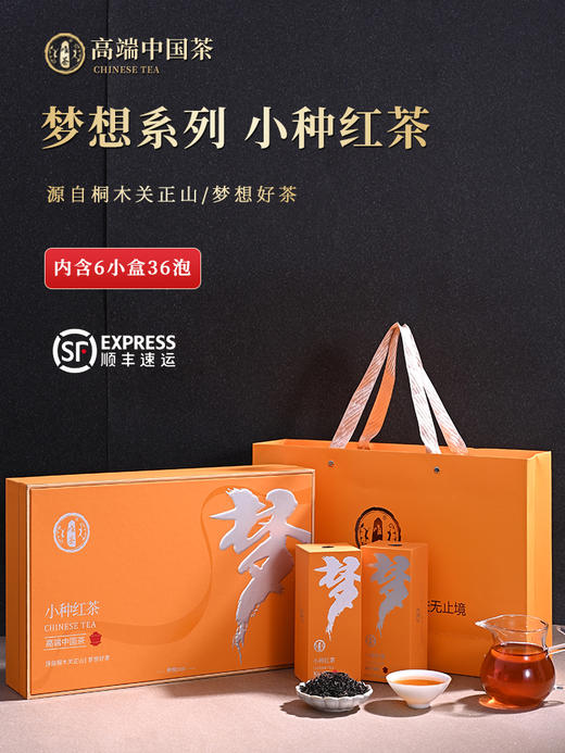 唯茶梦想2000系列 正山小种红茶礼装 （6盒装36泡） 商品图0