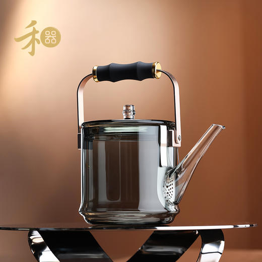 禾器木作·君若壶（滤片款） 煮茶壶高硼硅烧水壶 玻璃煮茶壶高端茶壶 商品图8