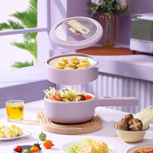 大宇（DAEWOO）多功能小型蒸煮电火锅宿舍学生1.5L容量电煮锅DYZG-1570 商品图0