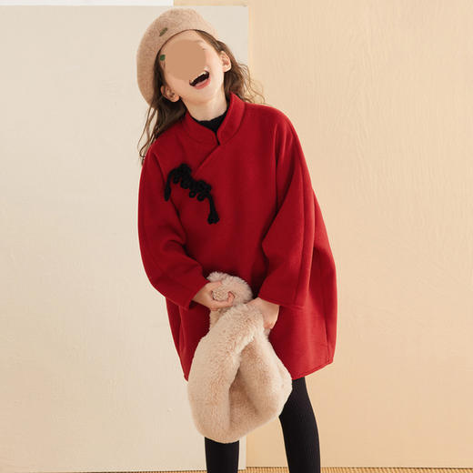 裁缝学苑TQ104旗袍纸样儿童毛呢女童外套大衣新年服拜年服版型裁剪 商品图4