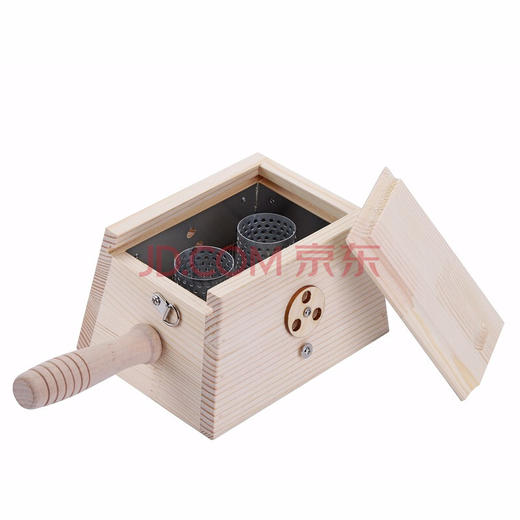 【木质艾灸盒】无油漆艾灸盒  可用于艾绒 艾条 艾柱 适合使用直径3Cm以下的艾柱 商品图5
