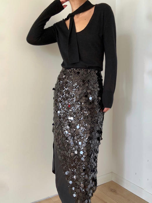 VC｜HD23002 Gelina sequin skirt  [ 半身裙 黑 / 白 ]【HOLIDAY】 商品图9