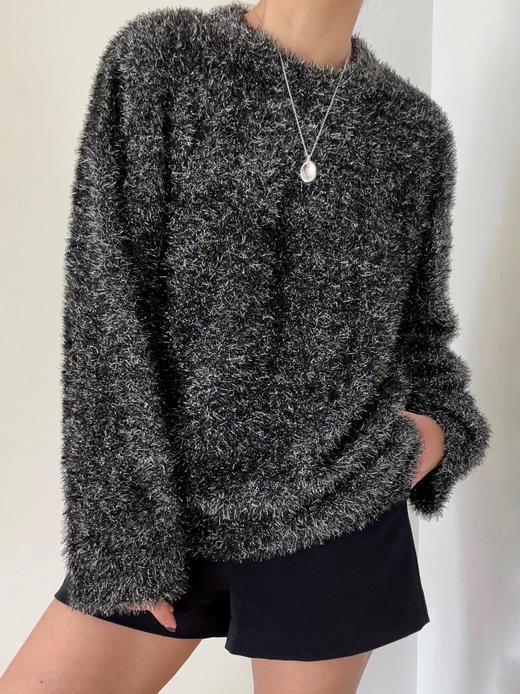 VC｜HD23003 Elisa sparkle sweater [ 长袖  灰 ]【HOLIDAY】 商品图0