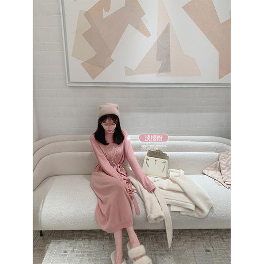 金蘑菇菇 满分心动 美人op / 请体验一体机针织裙才有的慵懒舒适 商品图1