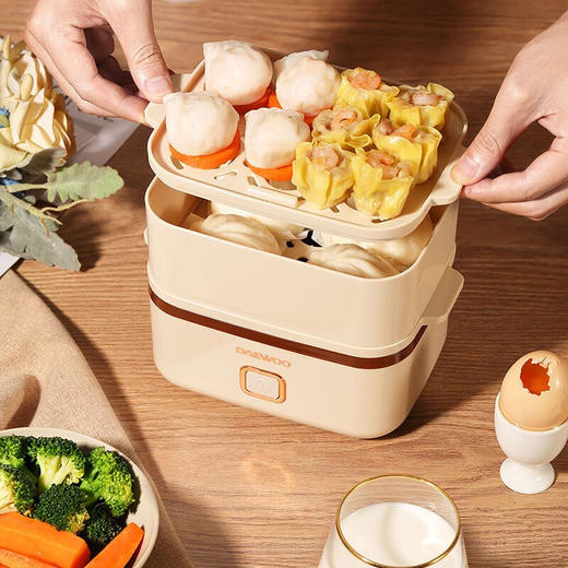 大宇（DAEWOO） 家用煮蛋器小容量多功能蒸蛋蒸包小蒸锅DYZD-150 商品图6