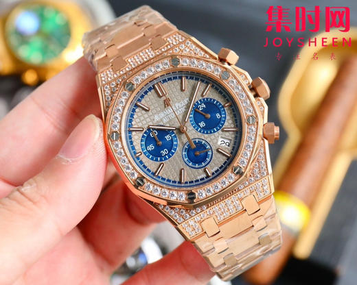 爱彼AP皇家橡树系列 六针VK计时石英 男士腕表 商品图5