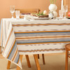 简约撞色条纹系列桌布客厅电视柜布艺餐桌布 商品缩略图1