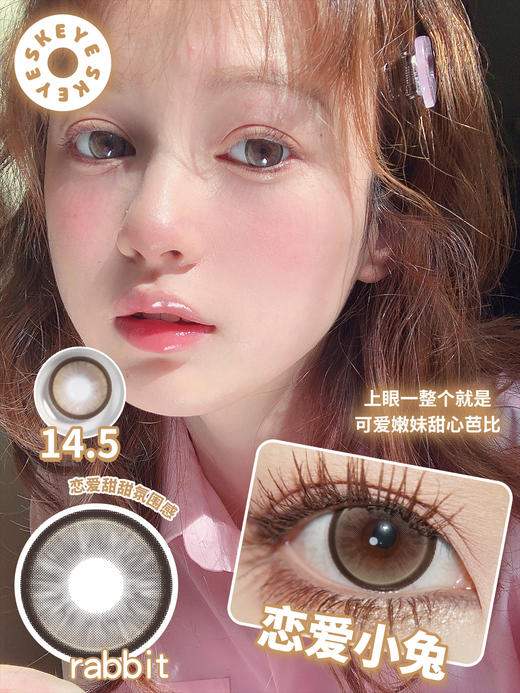 skeye 恋爱小兔 棕/冒险小狗 灰 14.5m 半年抛 非离子 商品图1