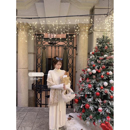 金蘑菇菇 满分心动 美人op / 请体验一体机针织裙才有的慵懒舒适 商品图4