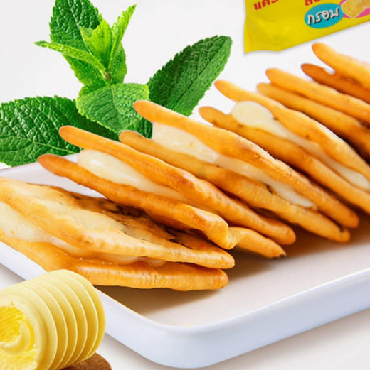 泰国珍珍夹心苏打饼巧克力味360g 商品图1