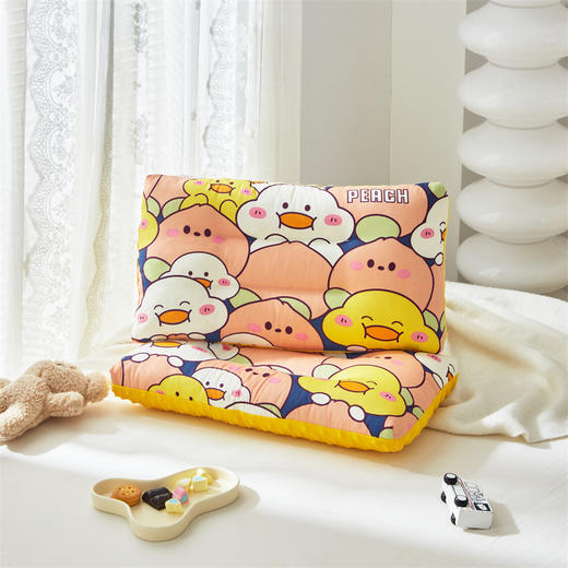 一体枕【儿童全棉枕头】 豆豆安抚枕A类纯棉 卡通学生枕头幼儿园午睡枕 商品图13