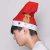圣诞节【2个装圣诞帽】圣诞老人雪人小鹿帽贴花 儿童圣诞贴花短毛绒帽 商品缩略图3