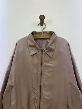 80年代 Vintage 100% 全丝绸 休闲外套 _CJK(M)