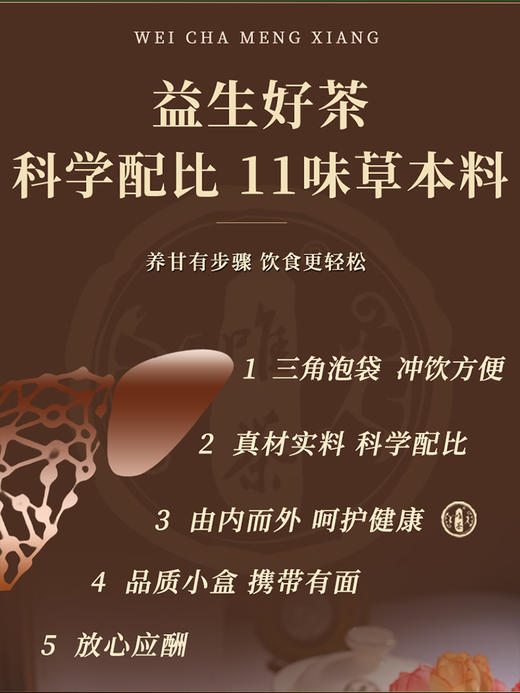 唯茶梦想2000系列 金线莲礼盒装 养月干茶 抽烟喝酒熬夜茶（6小盒36泡） 商品图3