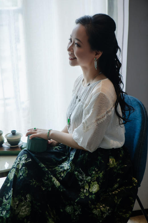 【晴空】白翡绿翠耳坠   EZ12212158 商品图8