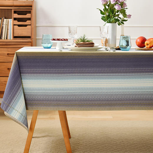 时间之诗系列桌布客厅电视柜布艺餐桌布 商品图0