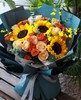 金色阳光 向日葵香槟玫瑰花束你是我的心之所向 商品缩略图1