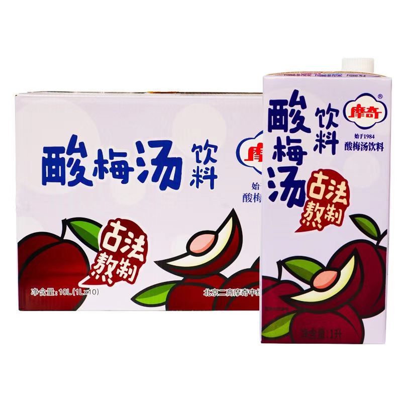 摩奇酸梅汤饮料 1L*10盒