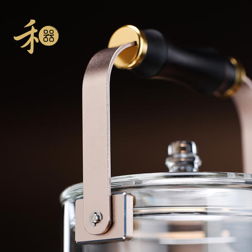 禾器木作·君若壶（滤片款） 煮茶壶高硼硅烧水壶 玻璃煮茶壶高端茶壶 商品图2