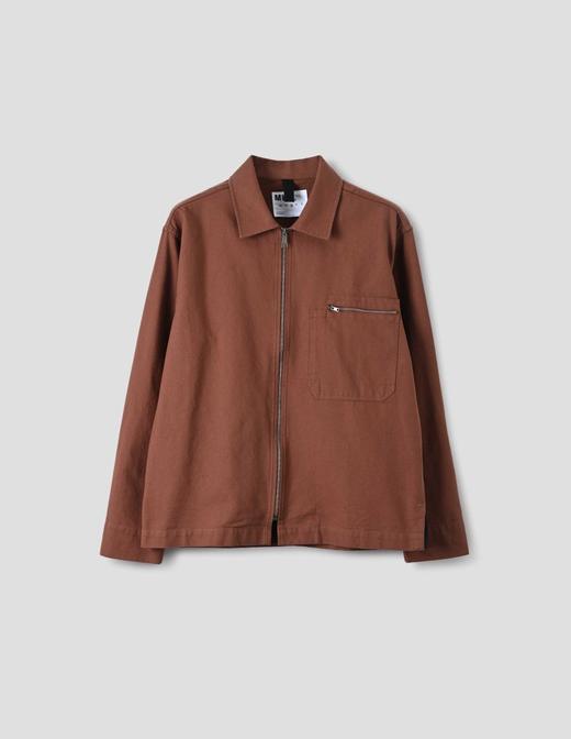 MHL 男士岩红色/深蓝色空军机械师衬衫式外套 商品图3