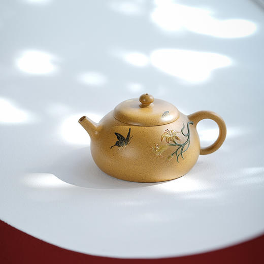 龙德堂陶艺 范泽锋设计 汤宣武制 《秋亭忘忧》原矿黄金段 230cc 库存请咨询客服 商品图0