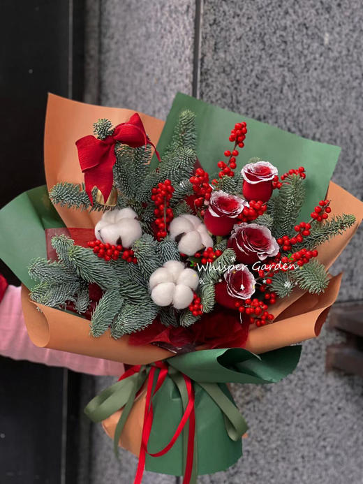 【圣诞饰品】天然棉花干花装饰（10个/袋） 商品图1