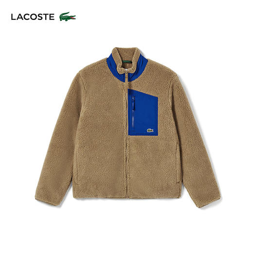 【海南专供价】Lacoste法国鳄鱼男装新款时尚拼色宽松休闲保暖外套BH6280-98 商品图0