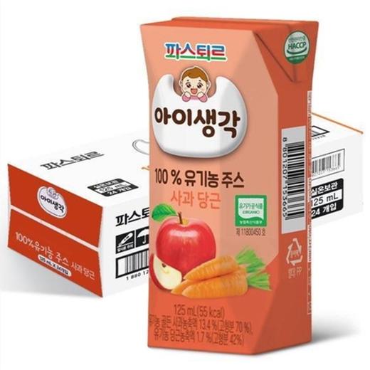 Pasteur宝宝心意苹果胡萝卜(125mlx4)파스퇴르 아이생각 사과당근 商品图1