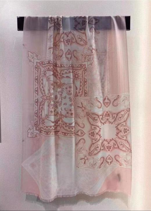 布兰卡羊绒印花长巾 商品图1