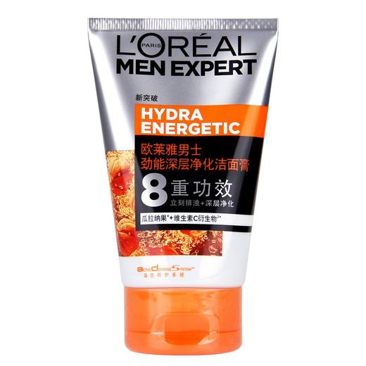欧莱雅男士劲能深层净化洁面膏100ml 商品图0