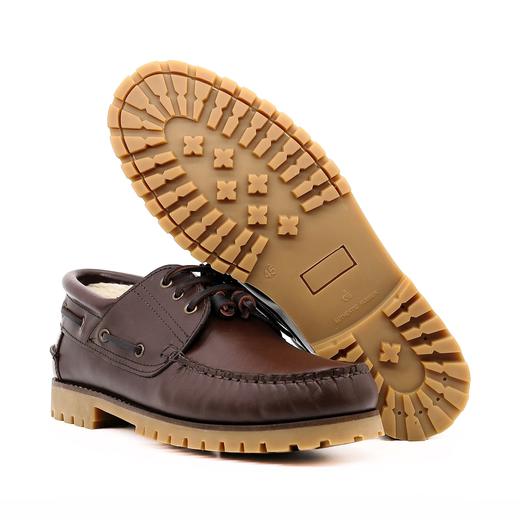 限时特价——葡萄牙原产男士温暖舒适棉内衬休闲皮鞋一脚蹬KILIMANJARO乞力马扎罗-酒红色 商品图6