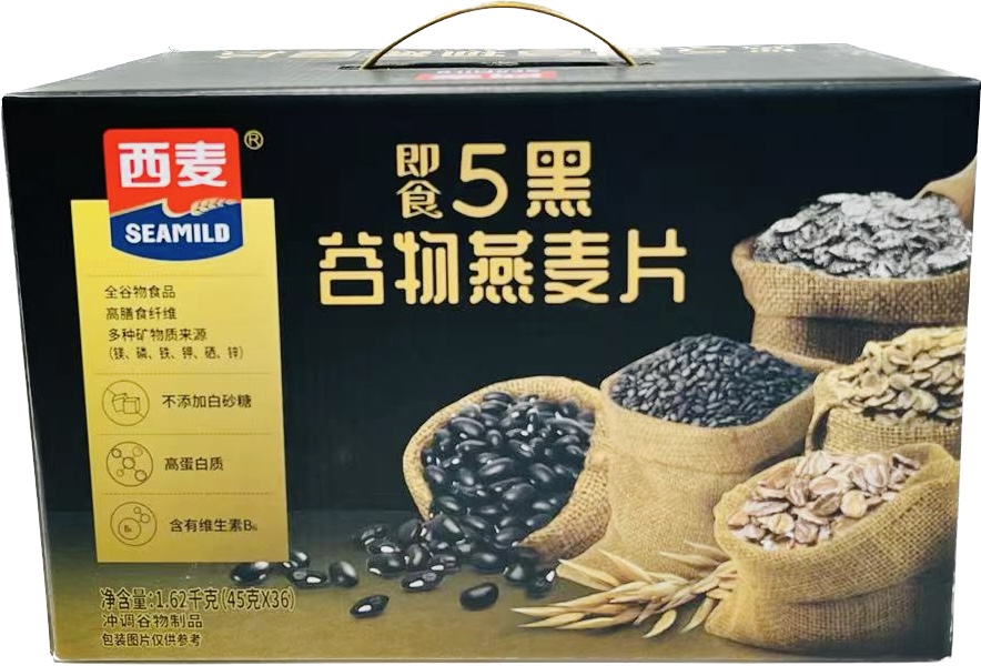 西麦 5黑谷物 燕麦片 45g*36