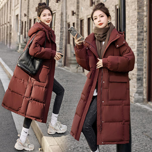 冬季新款，潮流长款白鸭绒羽绒服HR-BBL23029 商品图0