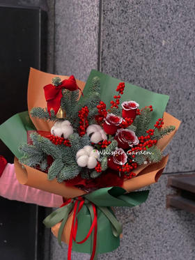 【圣诞饰品】天然棉花干花装饰（10个/袋）