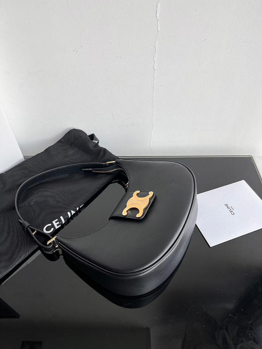 Celine全皮腋下包-黑色 商品图4