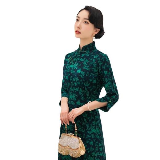 碎花连衣裙长袖女中高贵气质旗袍SYG-713 商品图5