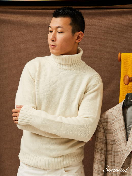 Cruciani 白色羊绒羊毛高领 商品图6