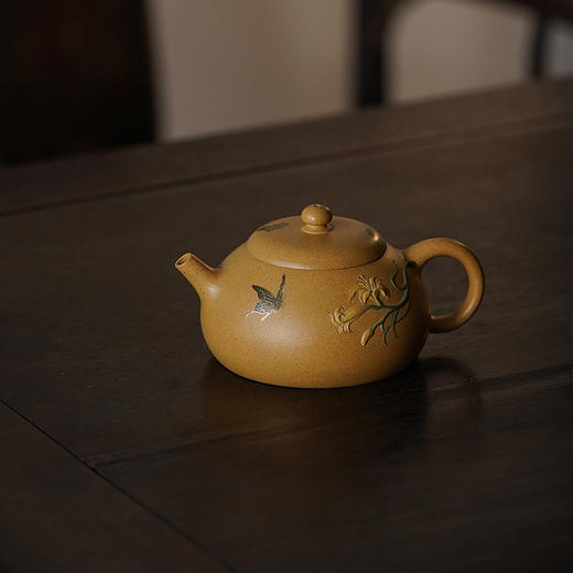 龙德堂陶艺 范泽锋设计 汤宣武制 《秋亭忘忧》原矿黄金段 230cc 库存请咨询客服 商品图3