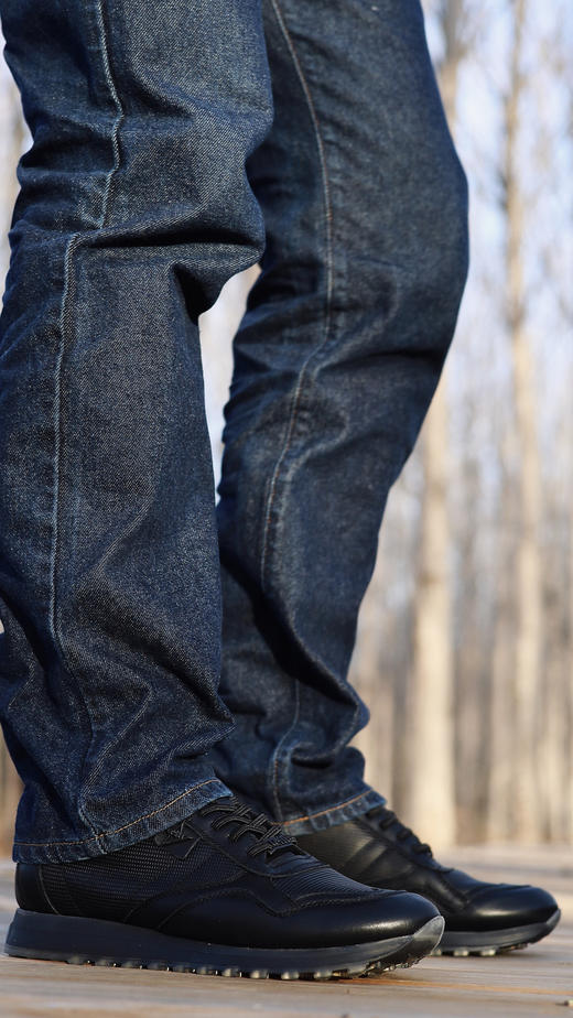 #断码特价41码#西班牙原产时尚超舒适高端轻奢休闲皮鞋男款C848黑色(一脚蹬款式） 商品图10