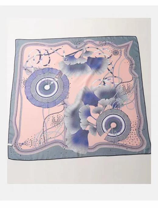 布兰卡双面异色印花方巾 商品图2