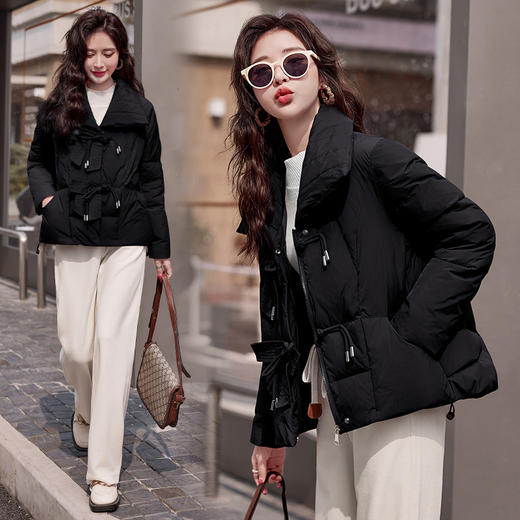 冬装新款，拥有泡芙空气感般效果蓬松舒适暖意包白鸭绒羽绒服HR-SNX2872 商品图5