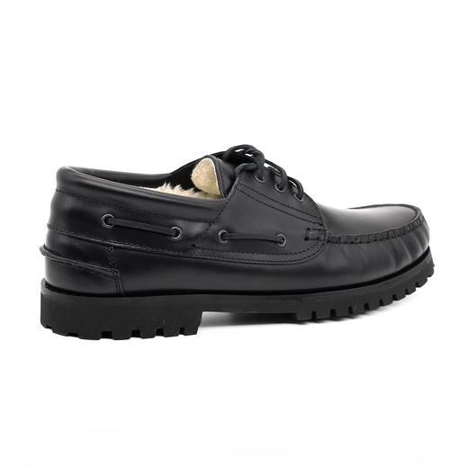 限时特价——葡萄牙原产男士温暖舒适棉内衬休闲皮鞋一脚蹬KILIMANJARO乞力马扎罗-黑色 商品图4