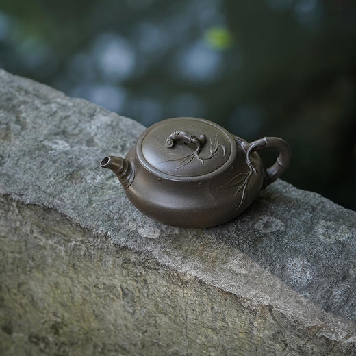 龙德堂陶艺 汤宣武制 《贵妃竹》原矿青段 220cc 库存请咨询客服 商品图1